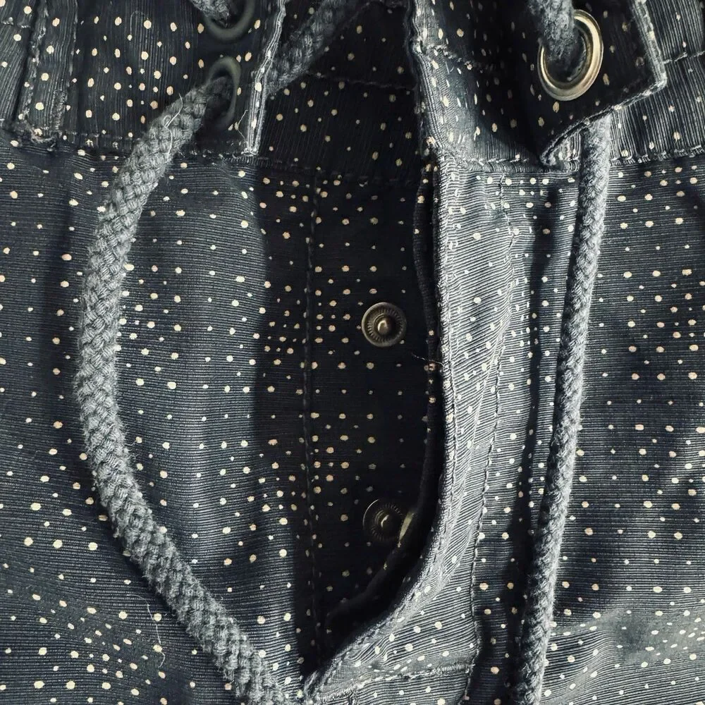 LL Bean Mens Board Shorts 33 Blue Micro Dot Snap Not Lined Outdoor Pockets NWOT